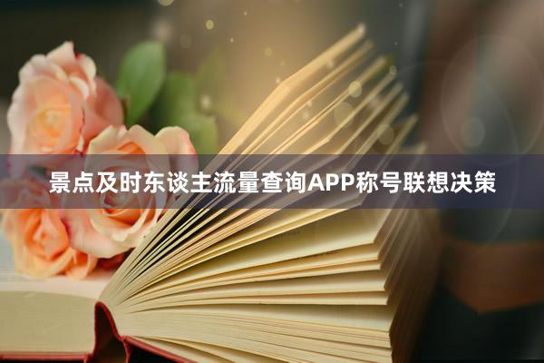 景点及时东谈主流量查询APP称号联想决策